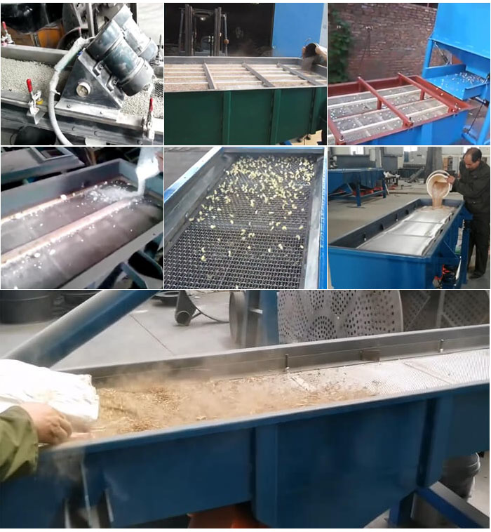 直線振動篩，石子，沙子，砂石等物料使用現(xiàn)場圖